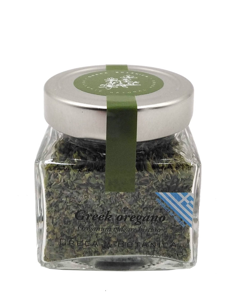 Oregano in glass jar - GrecaBotanica - Greek Herbs